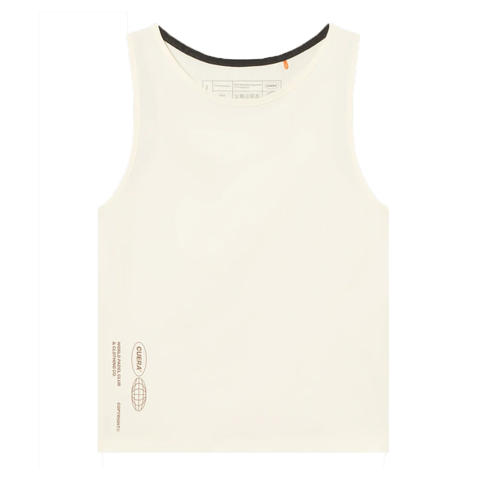 Cuera Women's On Court Cropped Tank Top Off White