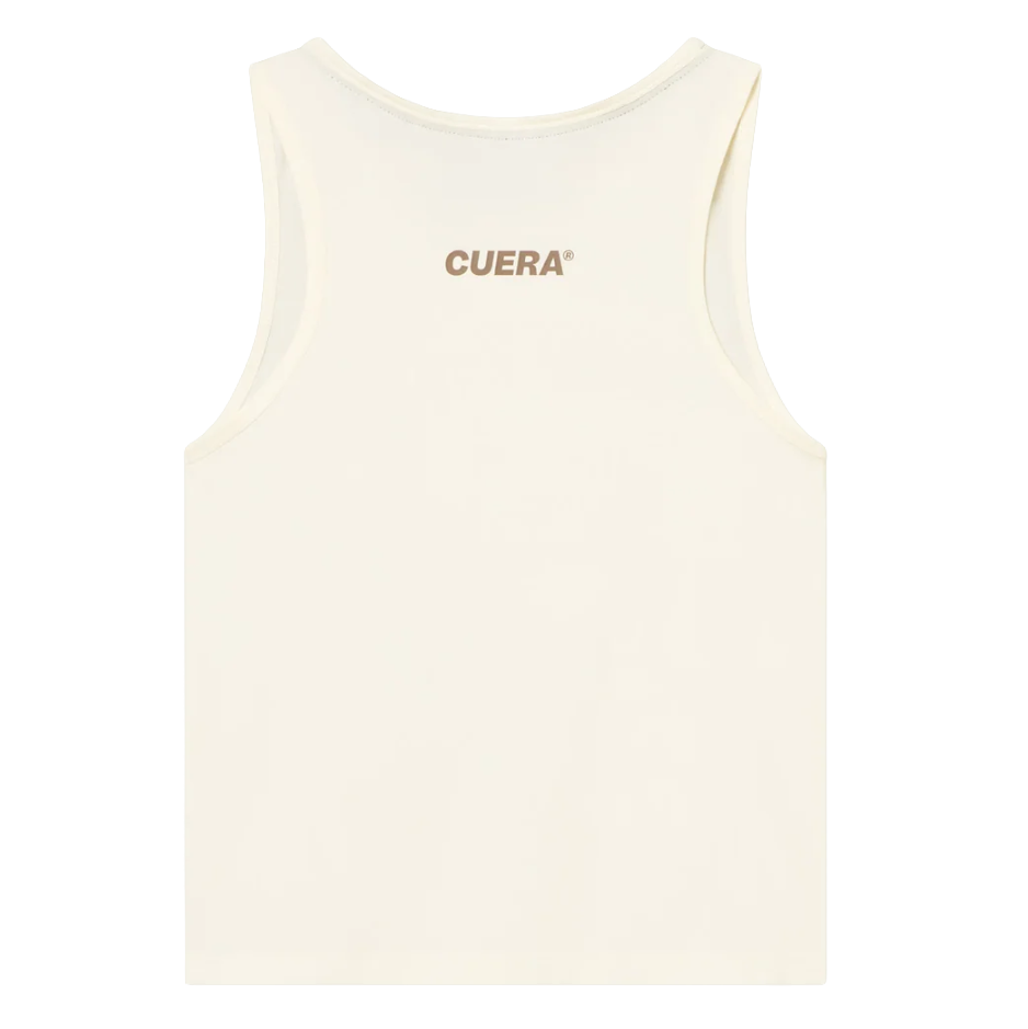 Cuera Women's On Court Cropped Tank Top Off White
