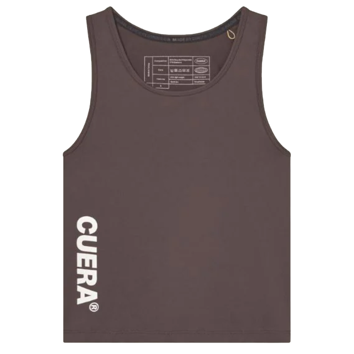 Cuera Women's On Court Slim Tank Top Dark Brown