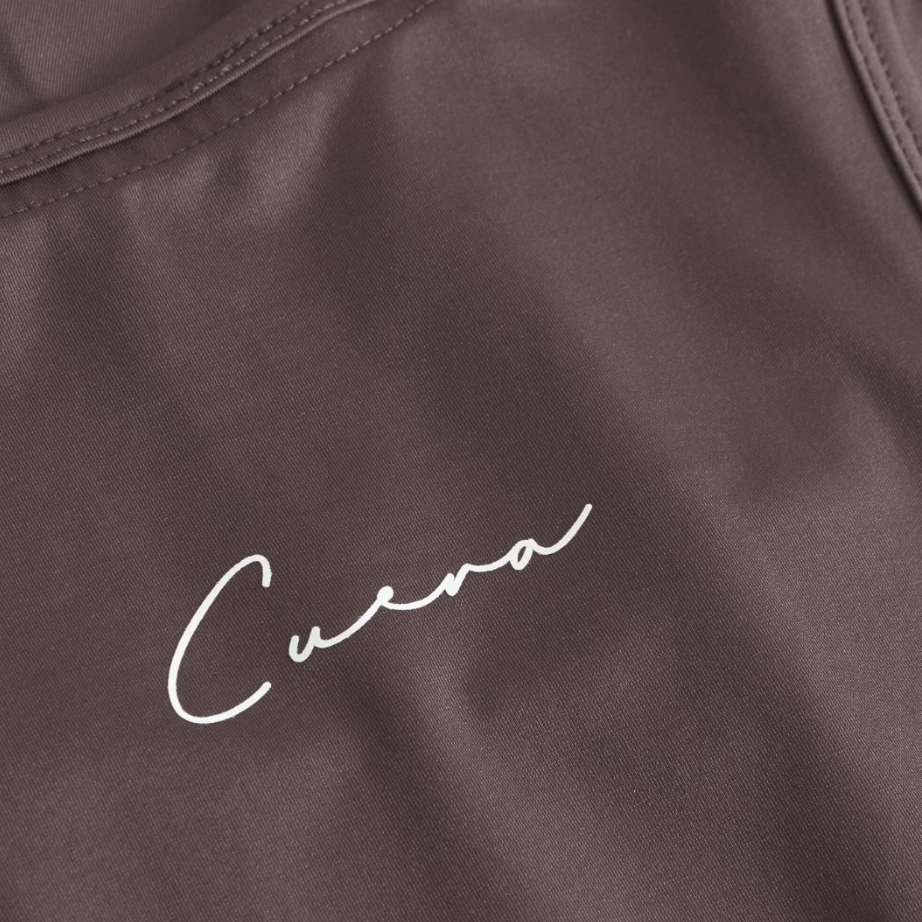 Cuera Women's On Court Slim Tank Top Dark Brown