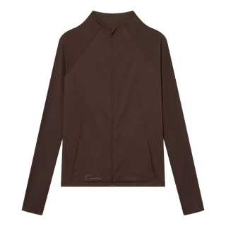 Cuera Women's Active Zip Jacket Dark Brown