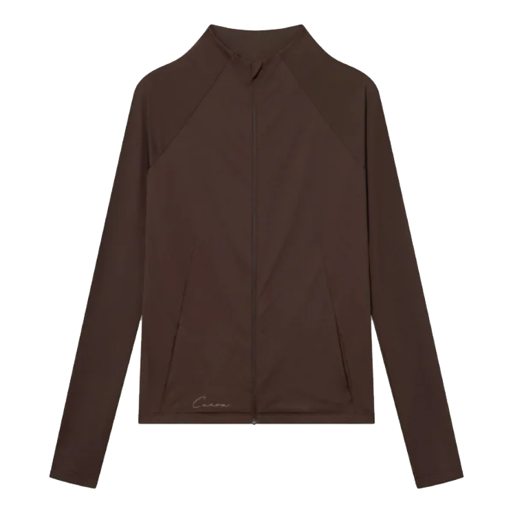 Cuera Women's Active Zip Jacket Dark Brown