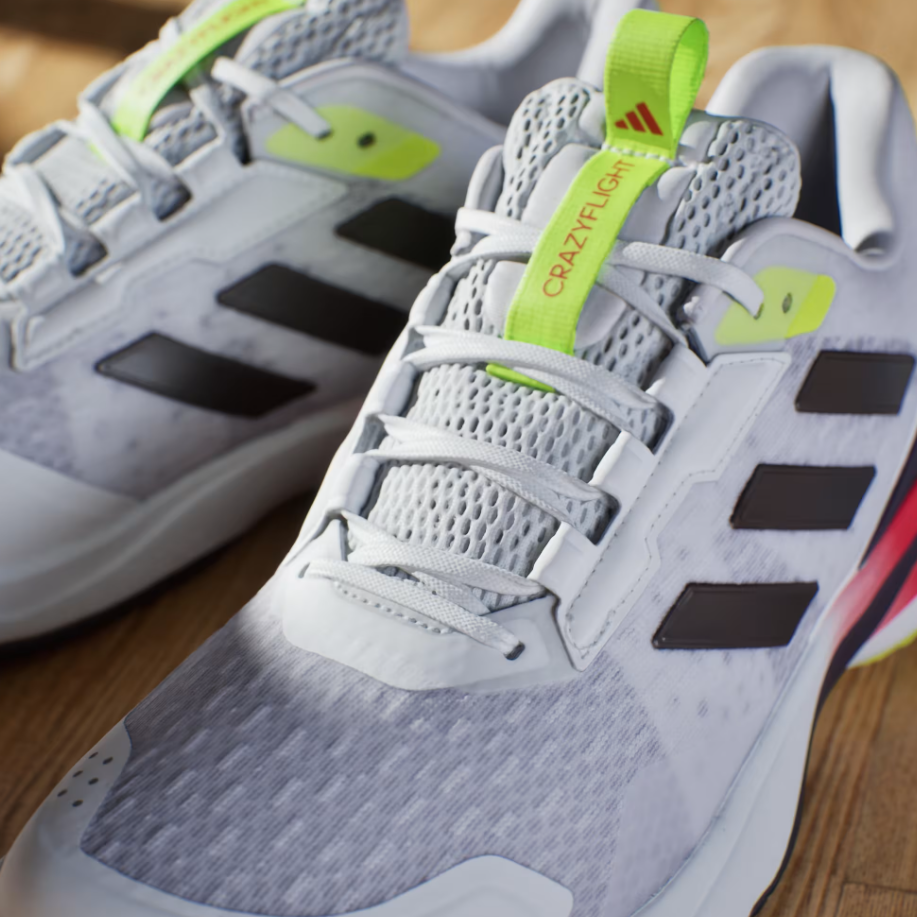 Adidas Men's Crazyflight 6 Indoor Court Shoes FW25 White/Aurora Met