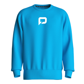 Pallap Vintage Crewneck Jumper Cyan Blue