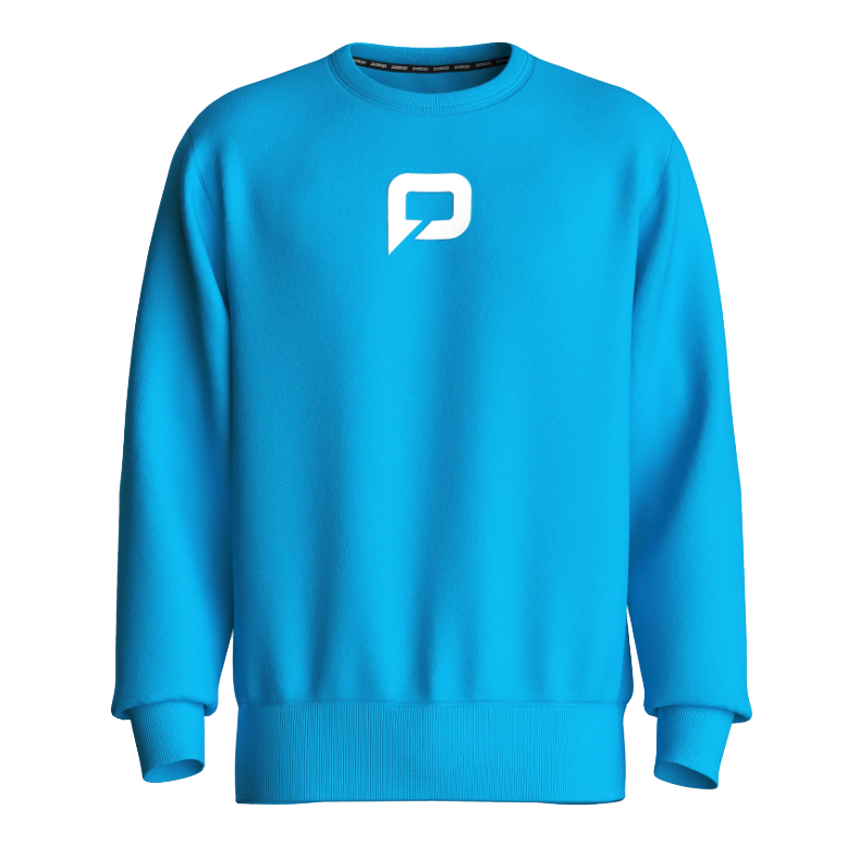 Pallap Vintage Crewneck Jumper Cyan Blue