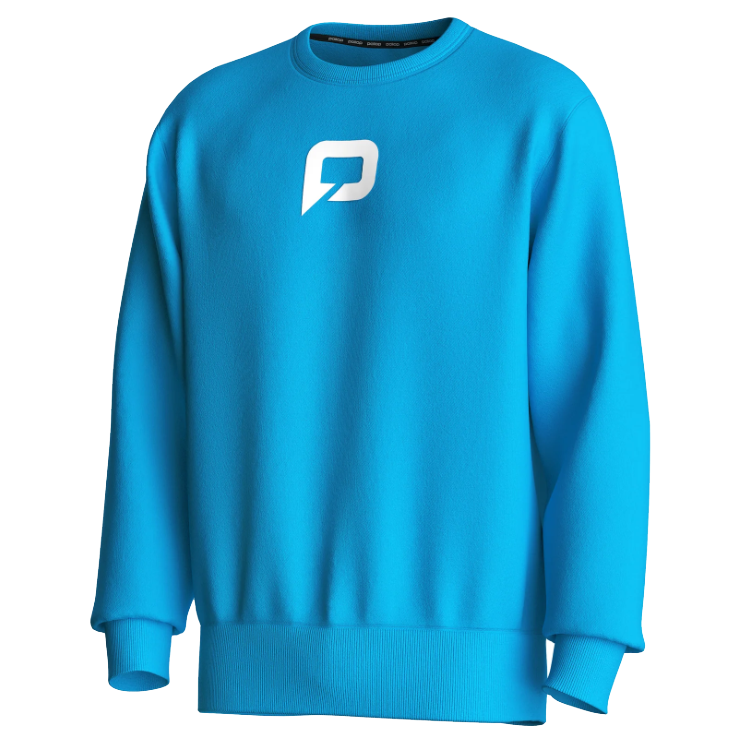 Pallap Vintage Crewneck Jumper Cyan Blue