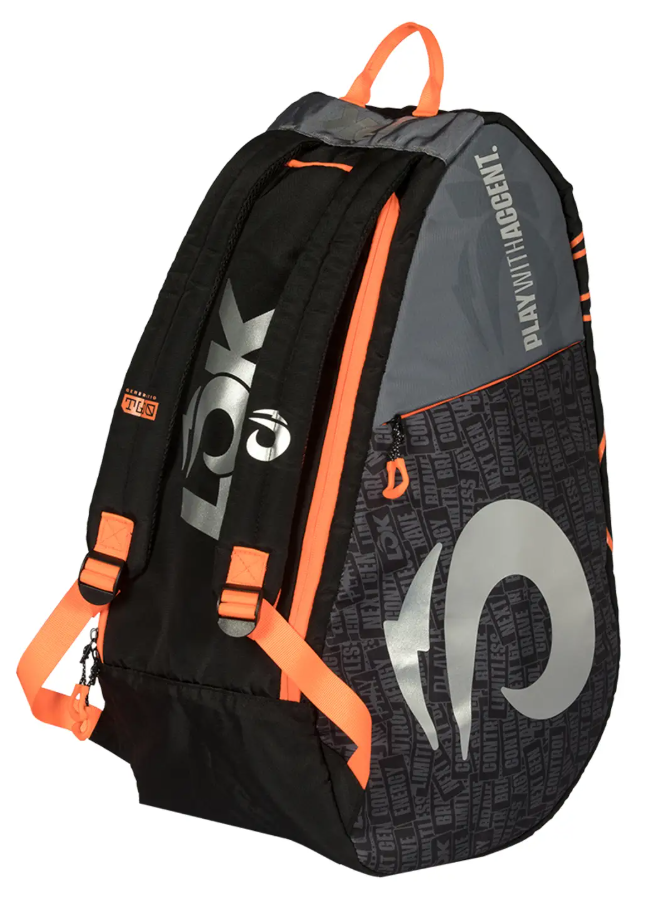 Lok One Padel Racket Bag Black/Orange