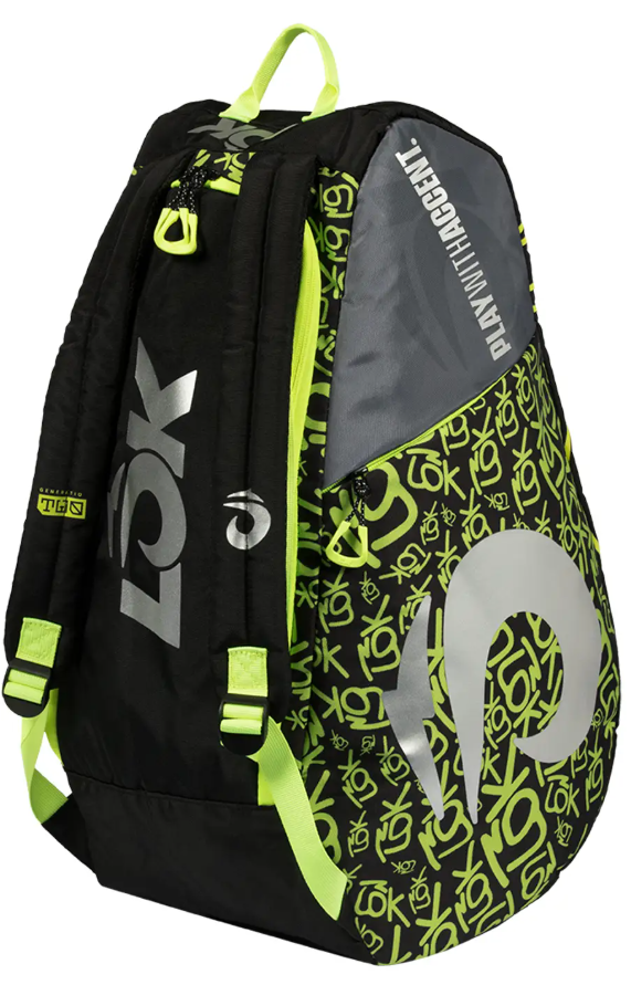Lok One Padel Racket Bag Black/Green