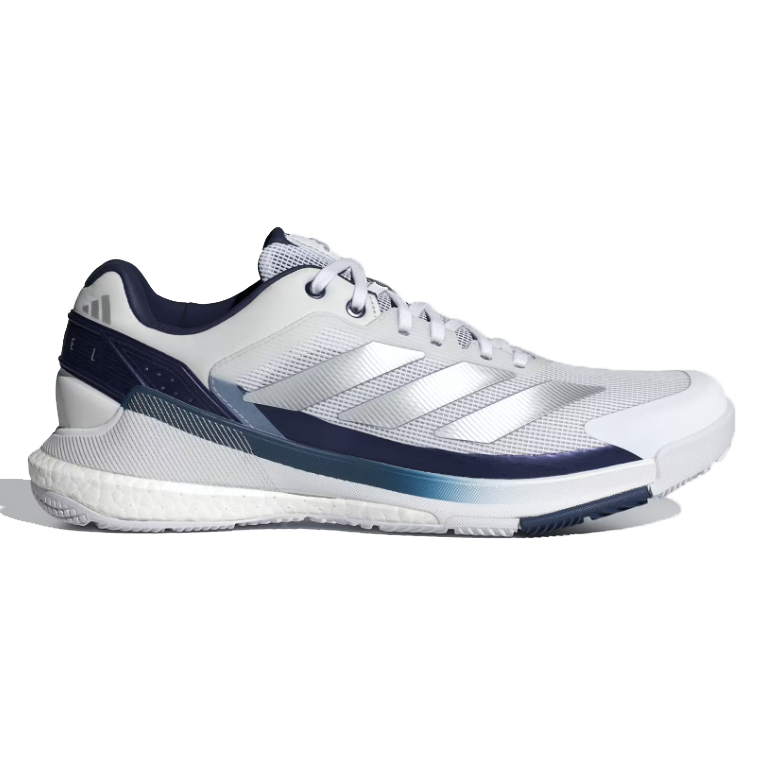 Adidas Men's Crazyquick Boost Padel Shoes White Dark Blue