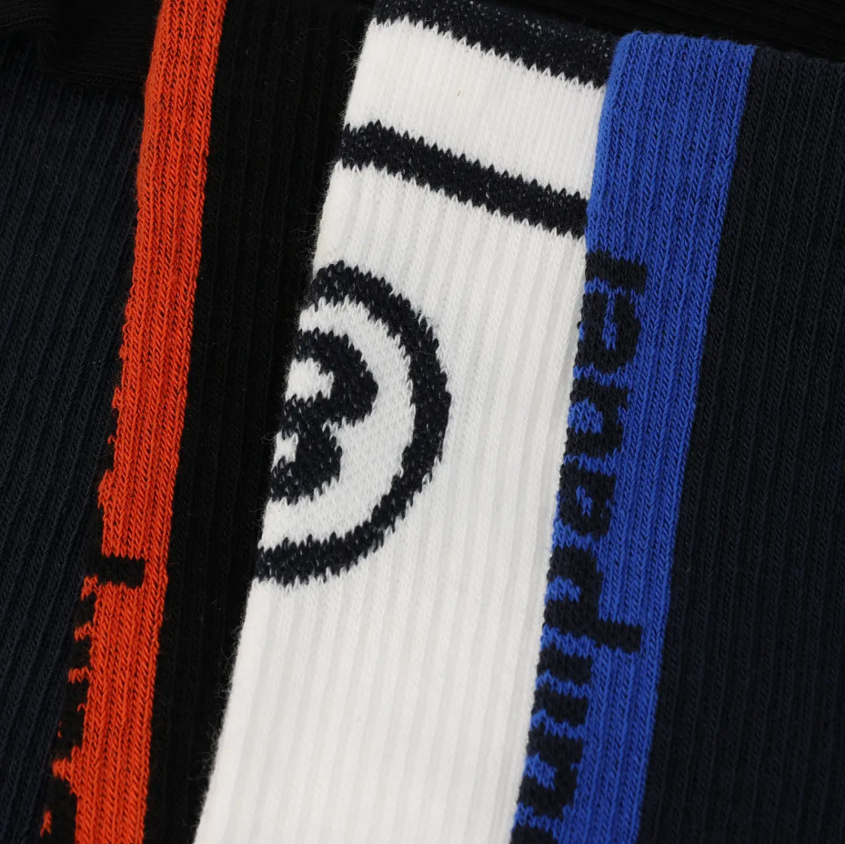 Bullpadel BP255 Socks 3 Pack Black/White/Midnight Blue