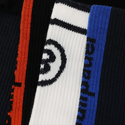 Bullpadel BP255 Socks 3 Pack Black/White/Midnight Blue
