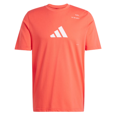 Adidas Men's Padel Category Graphic T-Shirt Red