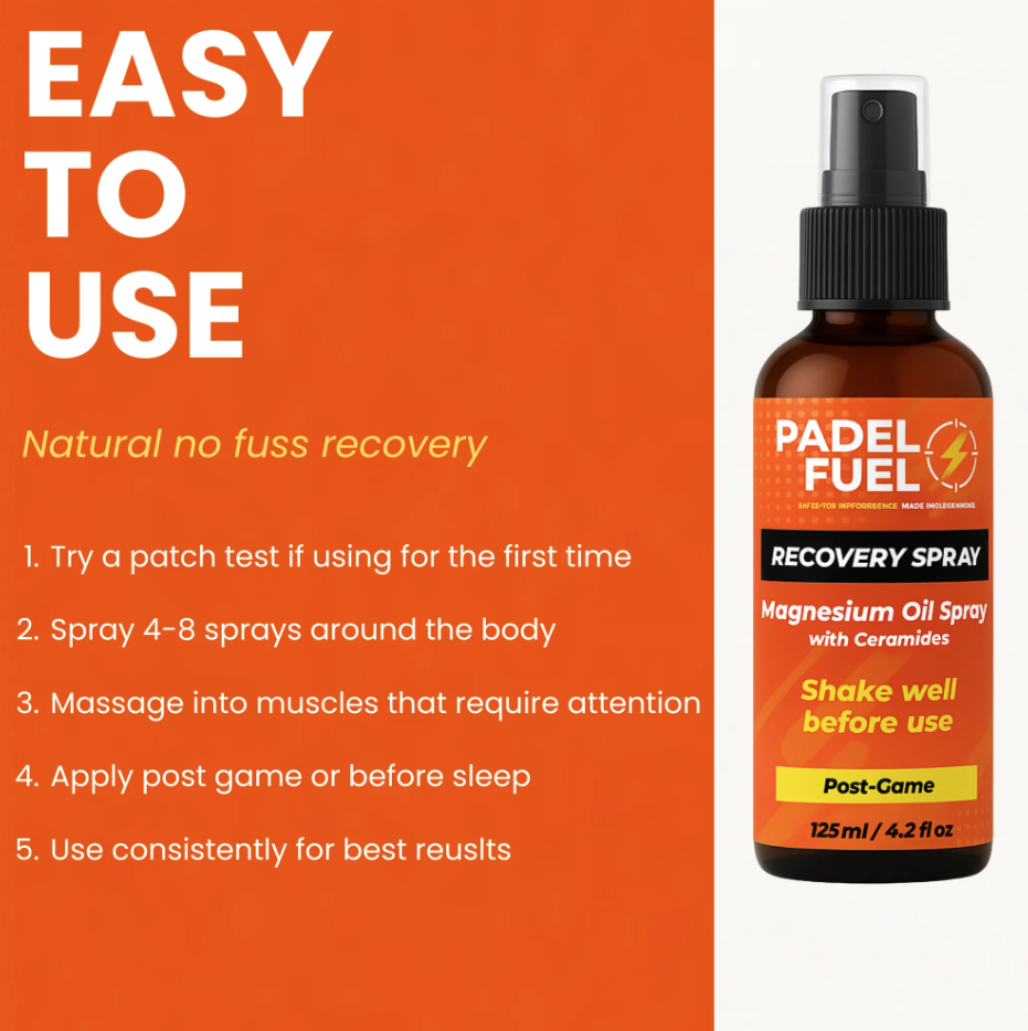 Padel Fuel Magnesium Recovery Oil Spray 125ml