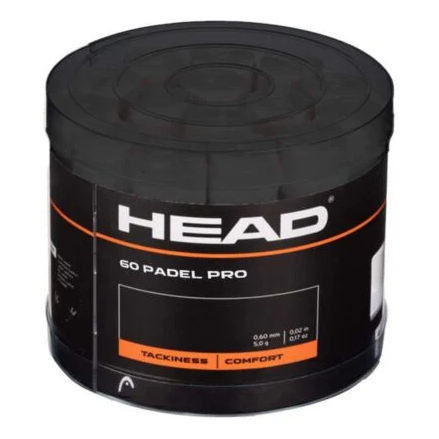HEAD Padel Pro Overgrips - 60 Pack Black