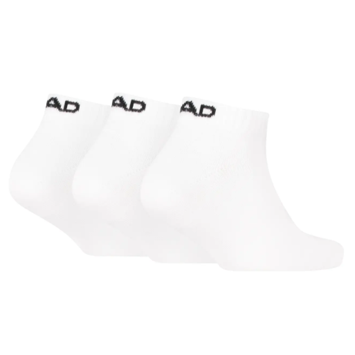 HEAD Sneaker Socks - 3 Pack White