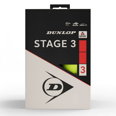 Dunlop Red Junior Tennis Balls Stage 3  - 12 Pack