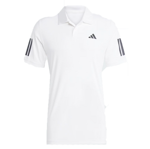 Adidas Men's Club 3 Stripe Polo - White