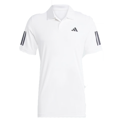 Adidas Men's Club 3 Stripe Polo - White