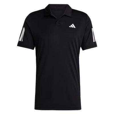 Adidas Men's Club 3 Stripe Polo - Black