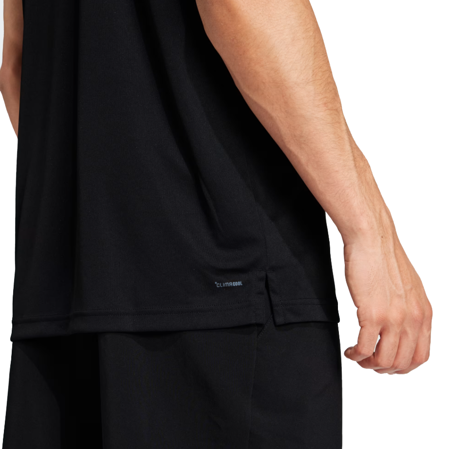 Adidas Men's Club 3 Stripe Polo - Black