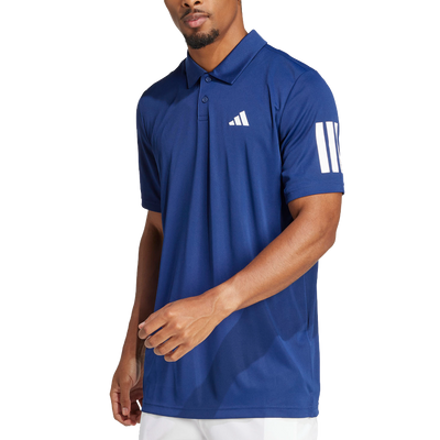 Adidas Men's Club 3 Stripe Polo - Dark Blue