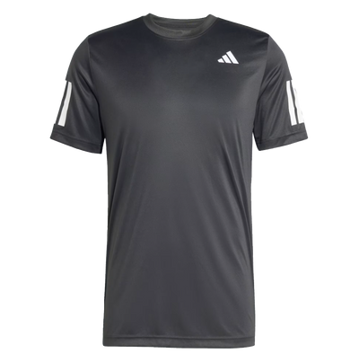 Adidas Men's Club 3 Stripe Tee -  Black