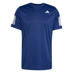 Adidas Men's Club 3 Stripe Tee -  Dark Blue