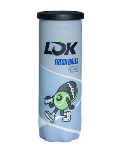 Lok Fresh Padel Balls - 3 Ball Tube