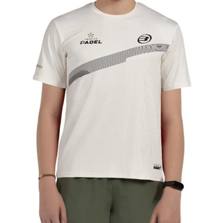 Bullpadel Boy's Patos Premier Padel T-Shirt Ecru
