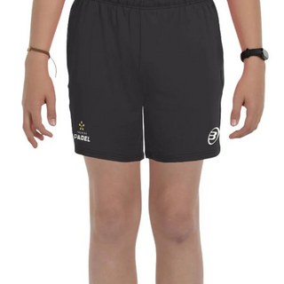 Bullpadel Boy's Preux Premier Padel Shorts Black