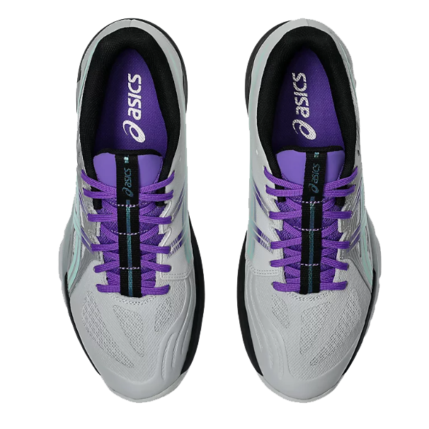 Asics Men's Powerbreak FF Indoor Court Shoes Concrete Illuminate Mint