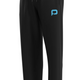 Pallap Men's Slim Fit Tracksuit Pants Black Cyan