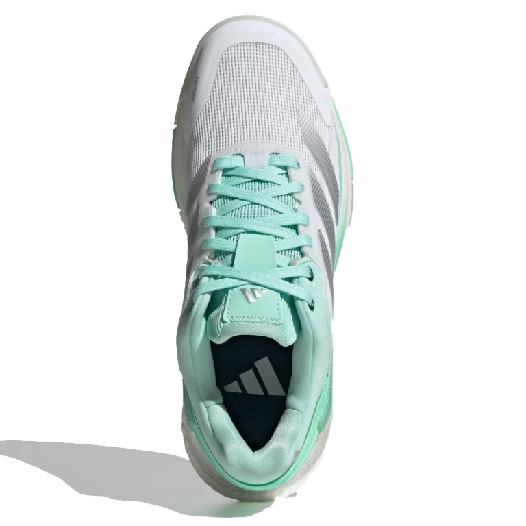 Adidas Women's Crazyquick Boost Padel Shoes White Pulse Mint