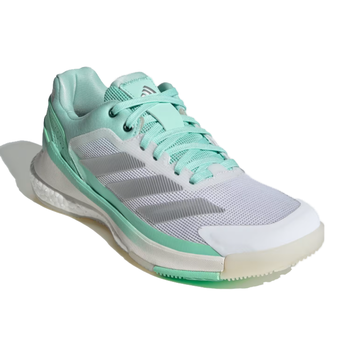 Adidas Women's Crazyquick Boost Padel Shoes White Pulse Mint