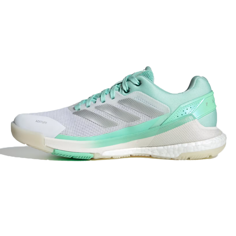 Adidas Women's Crazyquick Boost Padel Shoes White Pulse Mint