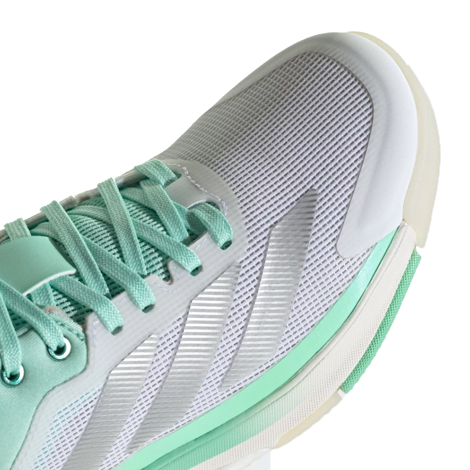 Adidas Women's Crazyquick Boost Padel Shoes White Pulse Mint