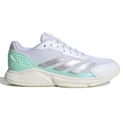 Adidas Women's Courtquick Padel Shoes White Clear Mint