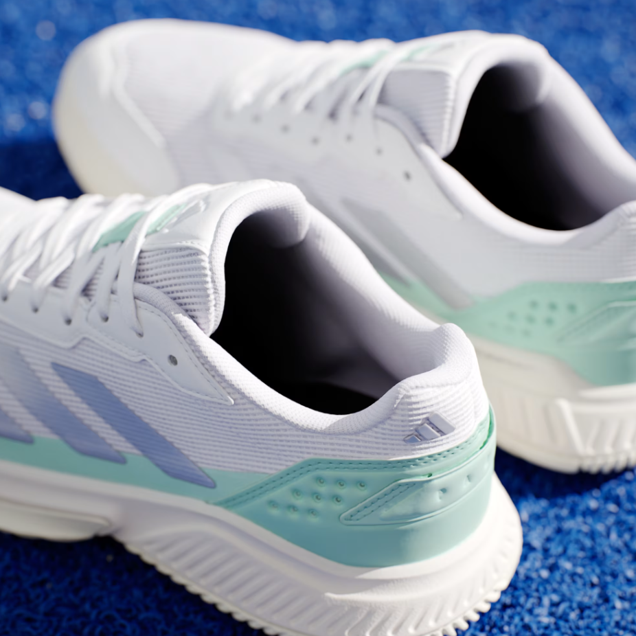 Adidas Women's Courtquick Padel Shoes White Clear Mint