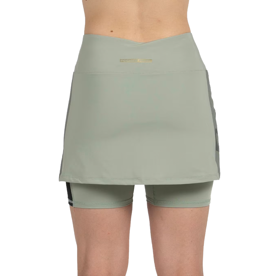 Bullpadel Women's Portoa Premier Padel Skirt Eucalyptus