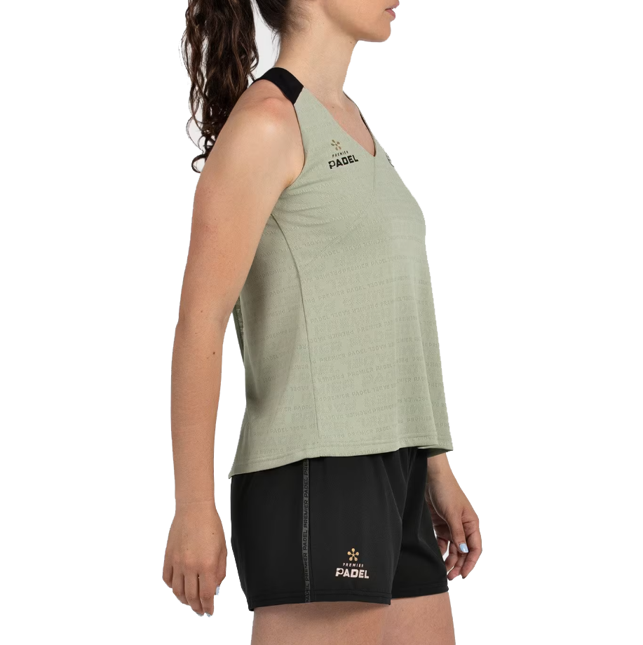 Bullpadel Women's Piura Premier Padel Tank Top Eucalyptus