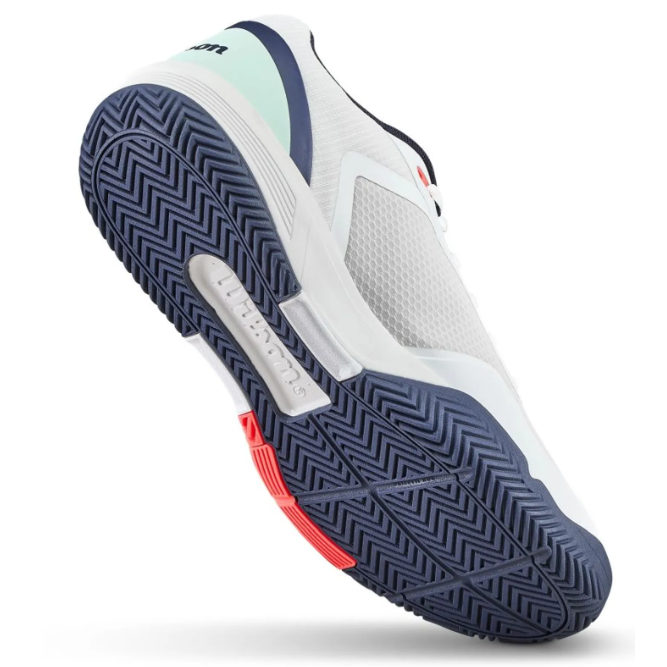 Wilson Men's Courtglide Padel Shoes White Bay Coral