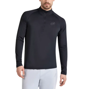 Bullpadel Men's Bisol Quarter Zip Longsleeve Top Black