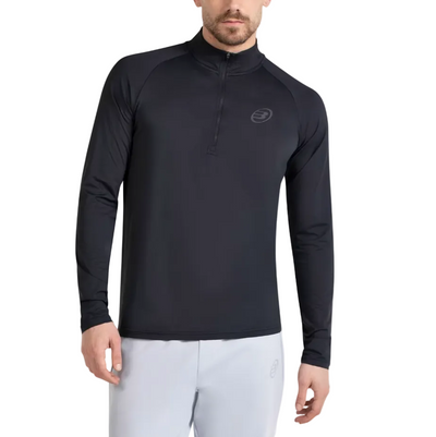 Bullpadel Men's Bisol Quarter Zip Longsleeve Top Black