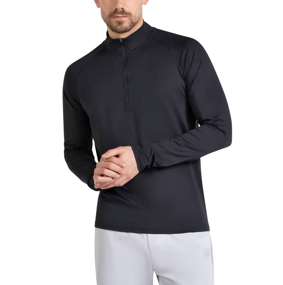 Bullpadel Men's Bisol Quarter Zip Longsleeve Top Black