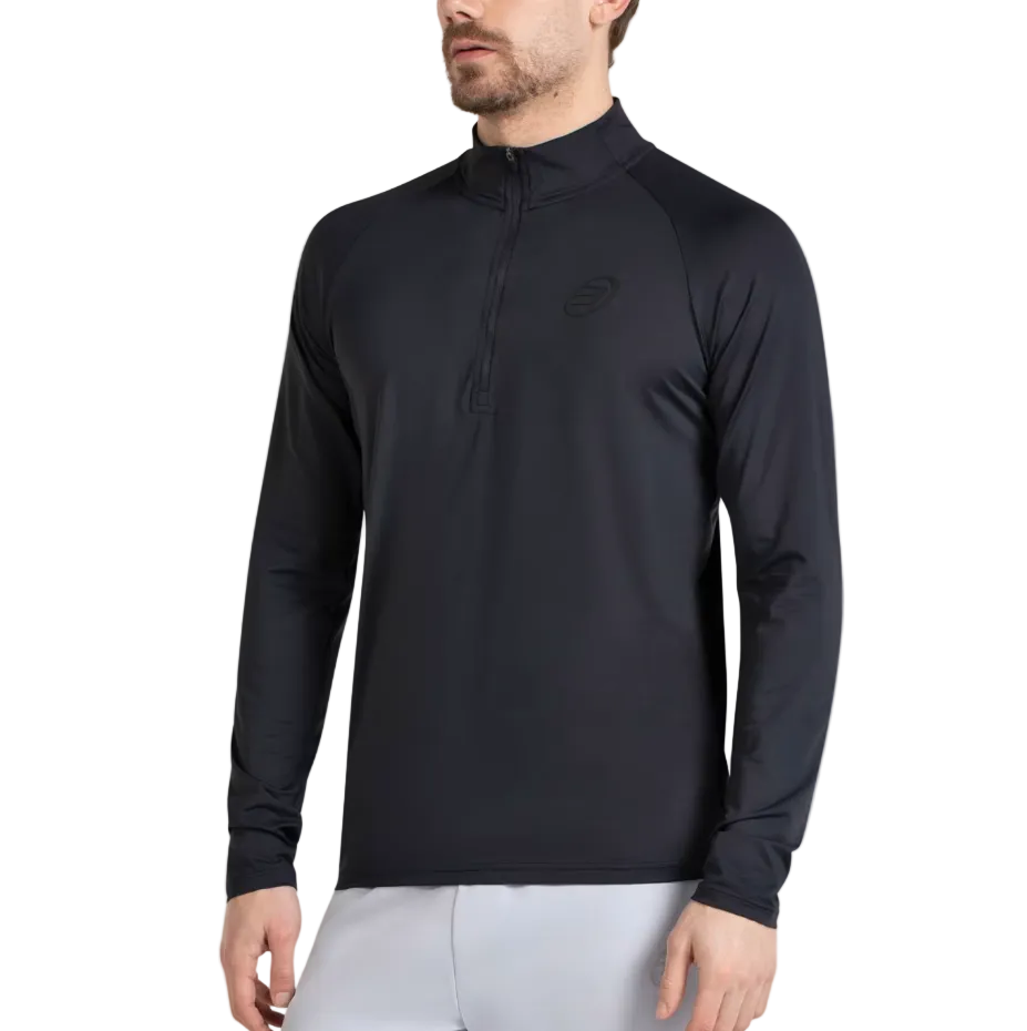 Bullpadel Men's Bisol Quarter Zip Longsleeve Top Black