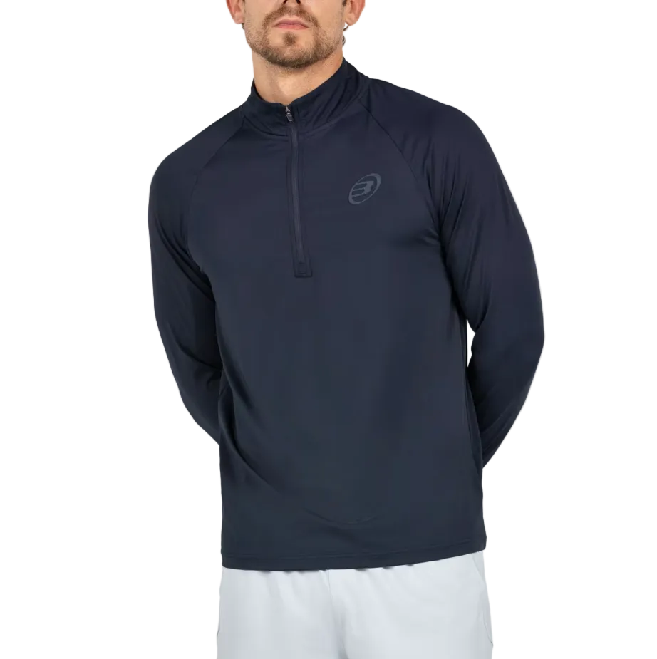 Bullpadel Men's Bisol Quarter Zip Longsleeve Top Navy