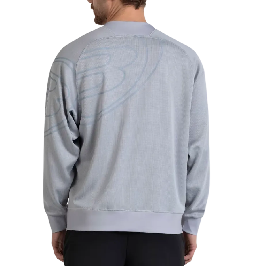Bullpadel Men's Esna Longsleeve Top Light Grey