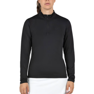 Bullpadel Women's Becal Quarter Zip Top Black