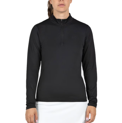 Bullpadel Women's Becal Quarter Zip Top Black