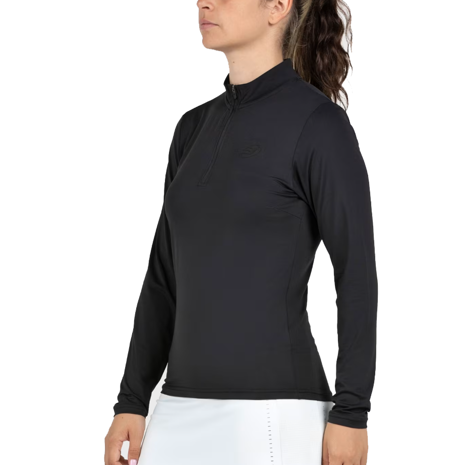 Bullpadel Women's Becal Quarter Zip Top Black